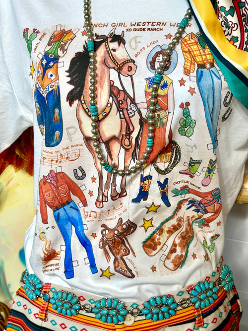 Shop Envi Me It's T-shirt Kinda Day The Retro Western Paper Dolls Tee