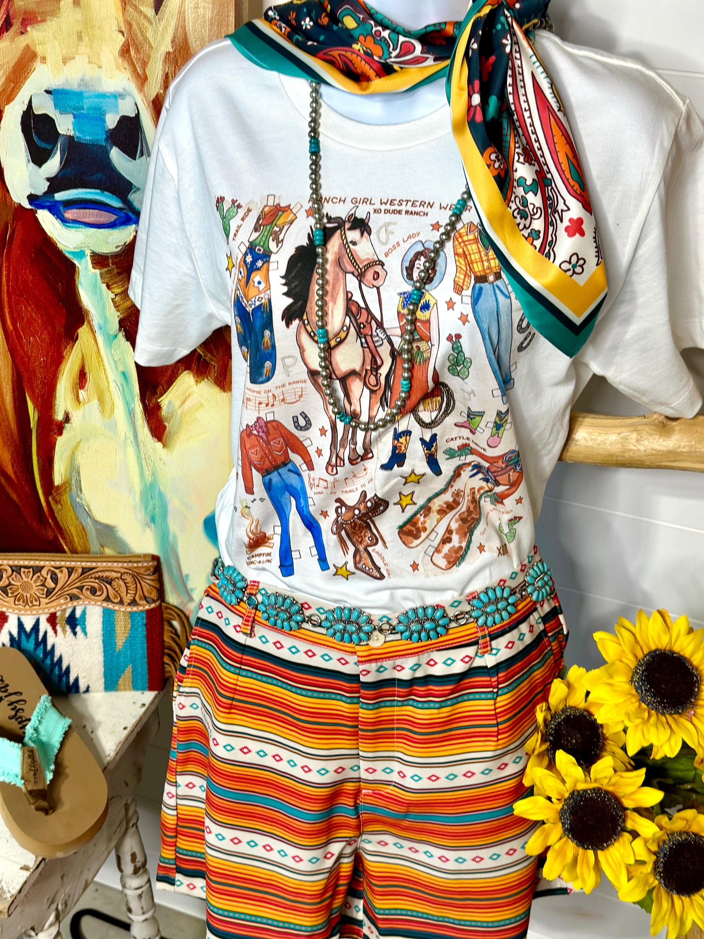 Shop Envi Me It's T-shirt Kinda Day The Retro Western Paper Dolls Tee