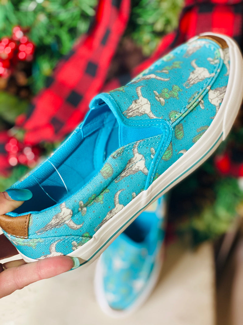 Roper Footwear The Roper Cactus & Longhorn Slip On