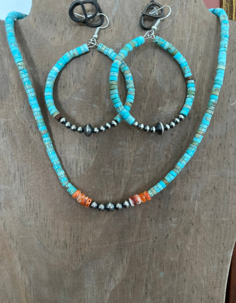 Shop Envi Me Necklaces The Sagebrush Turquoise Spiney Oyster Choker Necklace