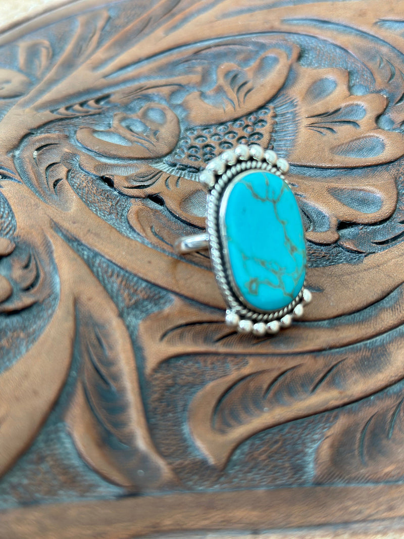Shop Envi Me Earrings Turquoise The San Carlos Turquoise & Sterling Silver Ring (Real)