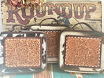 Shop Envi Me Accessories Large Make Up Case The San Saba Tooled Leather & Hair On Hide Jewelry Case