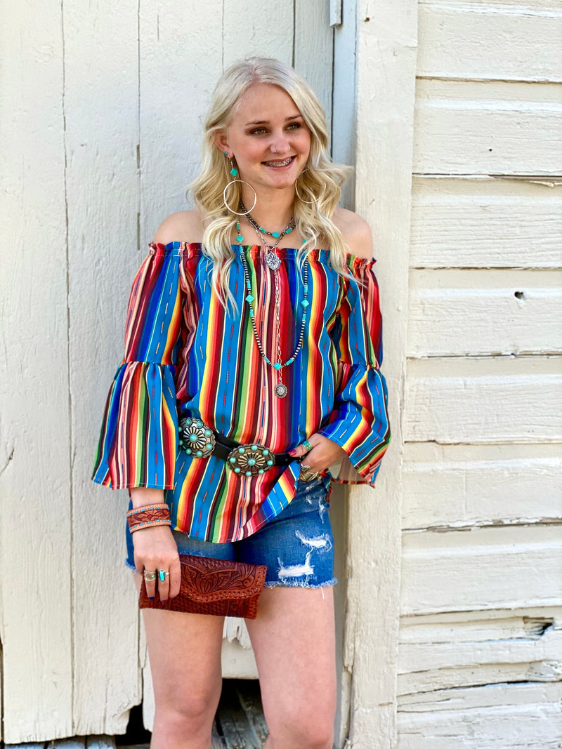 Shop Envi Me Tops and Tunics The San Valenta Striped Top