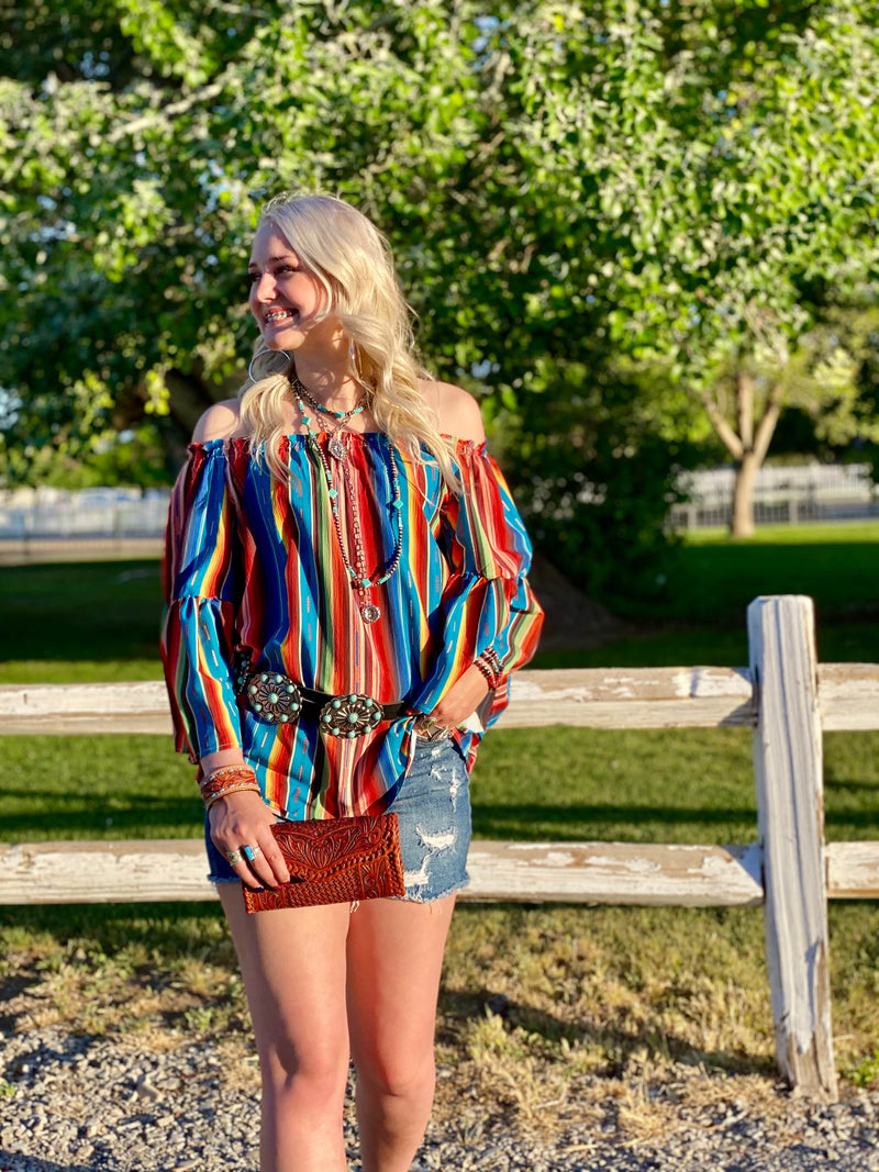 Shop Envi Me Tops and Tunics The San Valenta Striped Top