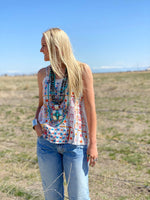 Shop Envi Me Tops and Tunics The Santa Barbara Embroidered Tank