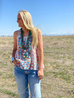 Shop Envi Me Tops and Tunics The Santa Barbara Embroidered Tank