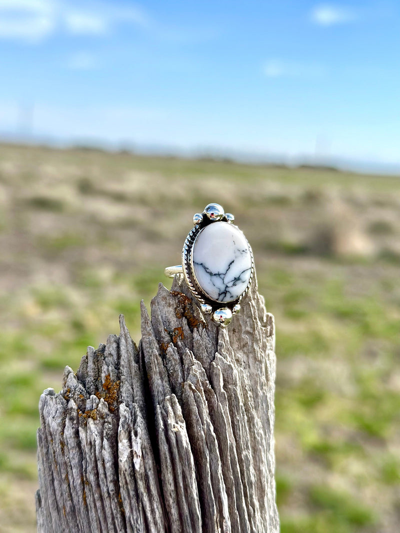 Shop Envi Me Earrings Whittle Turquoise Sterling size 9 The Santa Bianxa Sterling Silver & Stone Ring (Real)