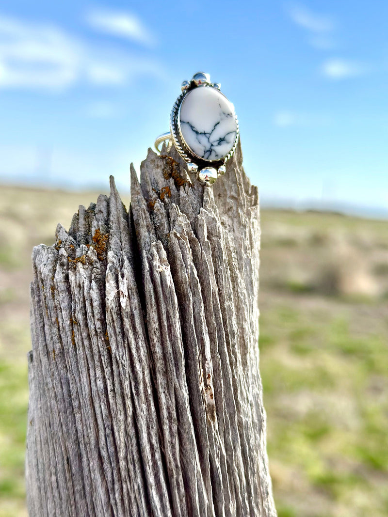 Shop Envi Me Earrings Whittle Turquoise Sterling size 9 The Santa Bianxa Sterling Silver & Stone Ring (Real)