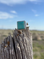 Shop Envi Me Earrings Turquoise The Santa Domingo Turquoise & Sterling Silver Ring (Real)