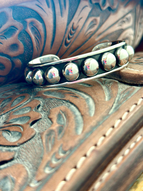 Shop Envi Me Bracelets Silver The Santa Mara Sterling Silver Southwest Cuff Bracelet