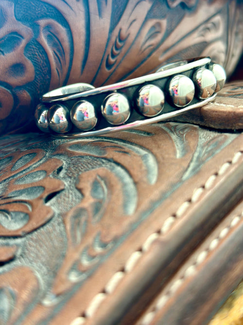 Shop Envi Me Bracelets Silver The Santa Mara Sterling Silver Southwest Cuff Bracelet