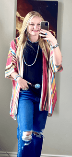 Shop Envi Me Cardigans and Kimonos The Santa Rosa Striped Kimono