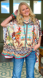 Shop Envi Me It's T-shirt Kinda Day The Satin Punchy Poncho Top