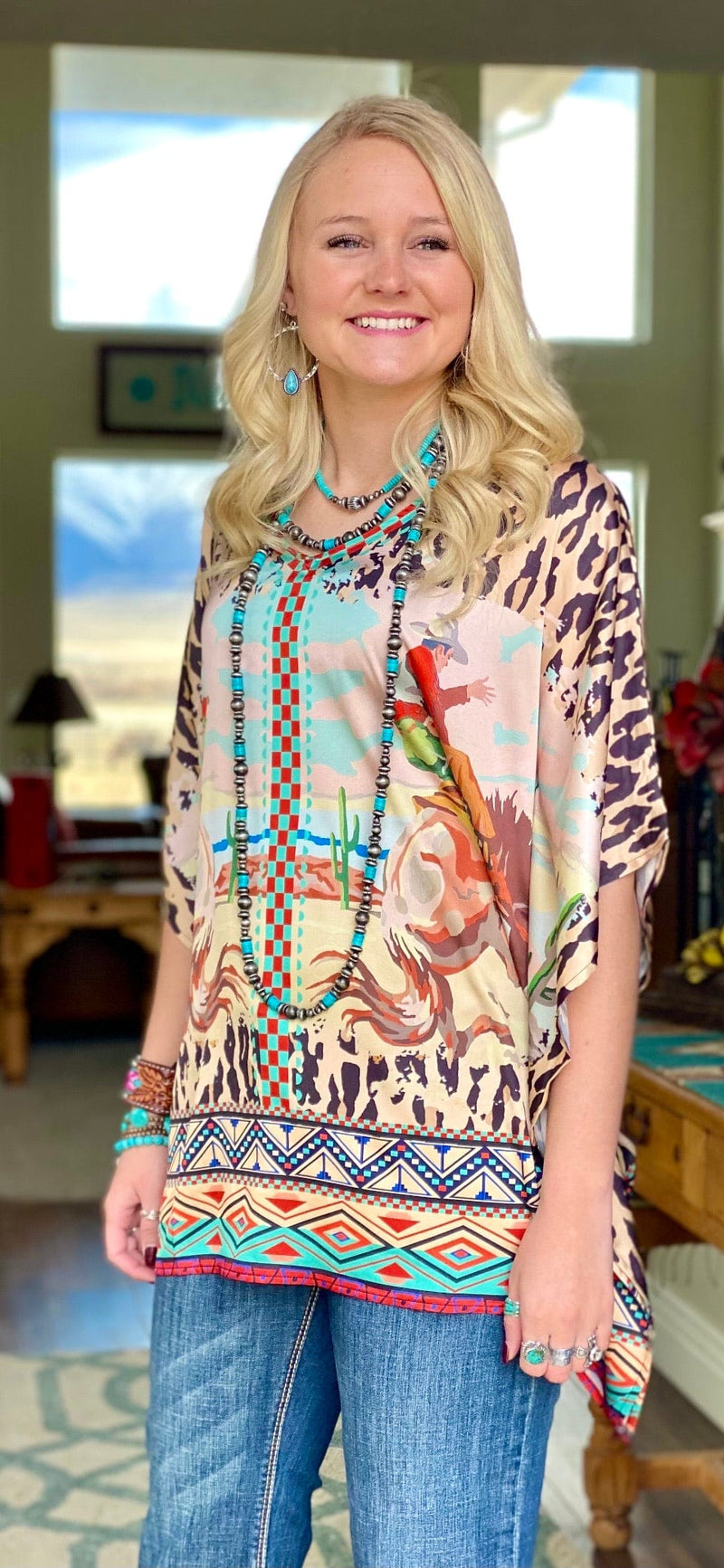 Shop Envi Me It's T-shirt Kinda Day The Satin Punchy Poncho Top