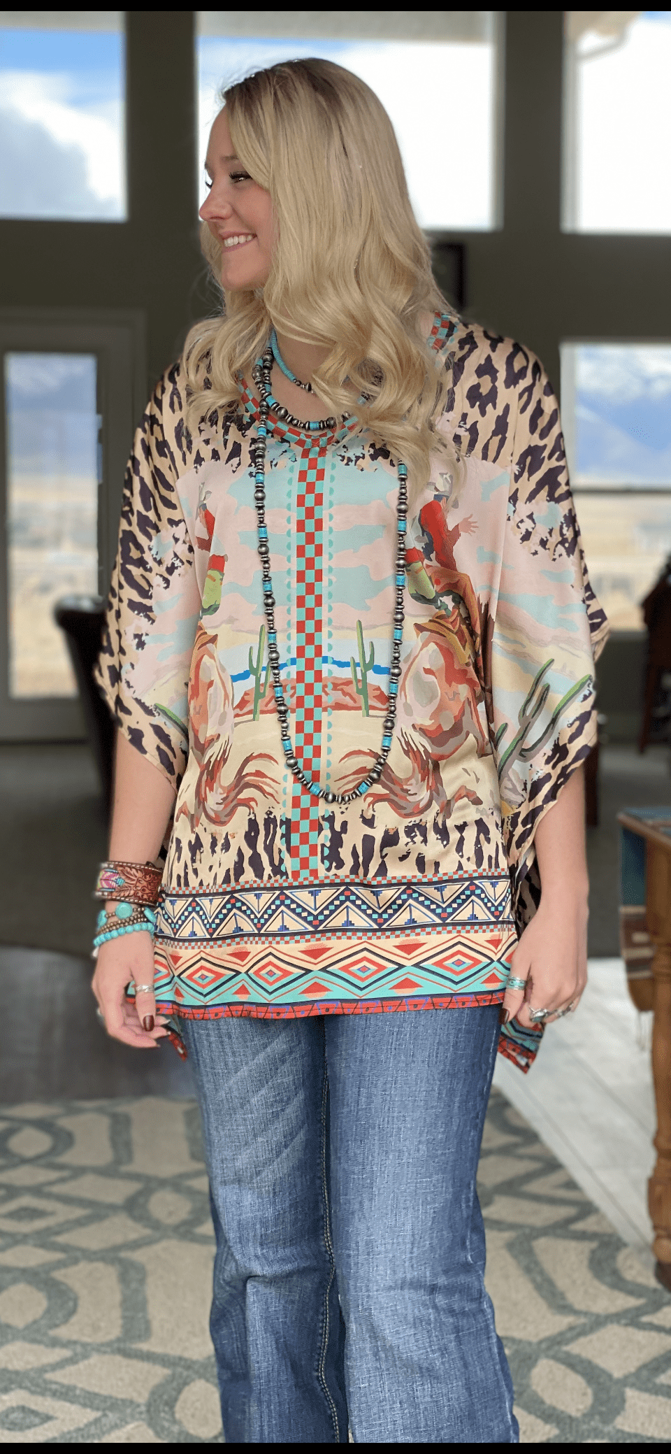 Shop Envi Me It's T-shirt Kinda Day The Satin Punchy Poncho Top