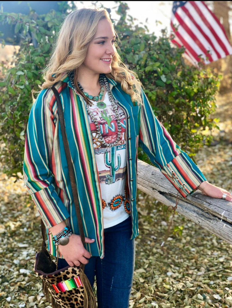 Shop Envi Me Tops and Tunics The Sherwood Serape Tunic