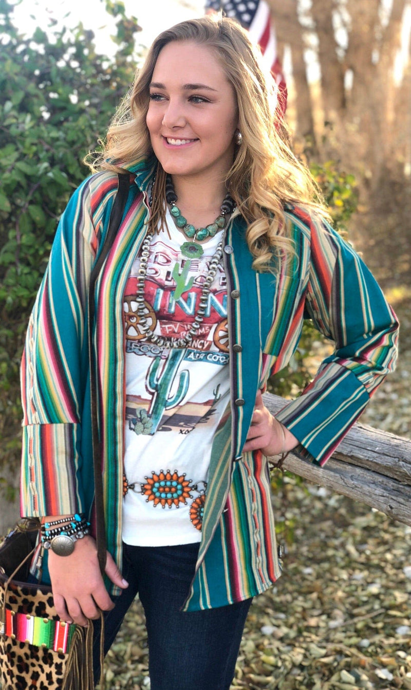 Shop Envi Me Tops and Tunics The Sherwood Serape Tunic