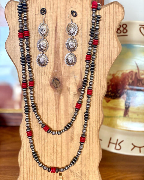Vintage 111g Double-strand Benchmade Navajo Pearl Necklace Approx 31.5,  Mixed With Silver Fluted and Melon Beads, Native American Jewelry - Etsy  Denmark