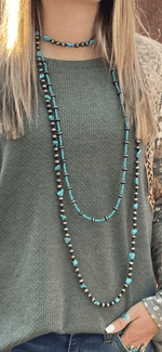 Shop Envi Me Jewelry The Silver City Turquoise & Silver Navajo Pearl Beads