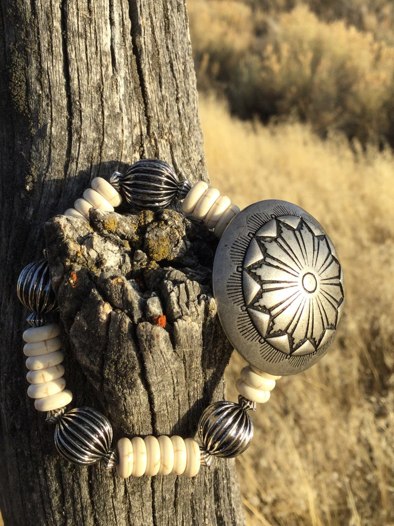 Shop Envi Me Bracelets The Silver Sachina Concho Bracelet