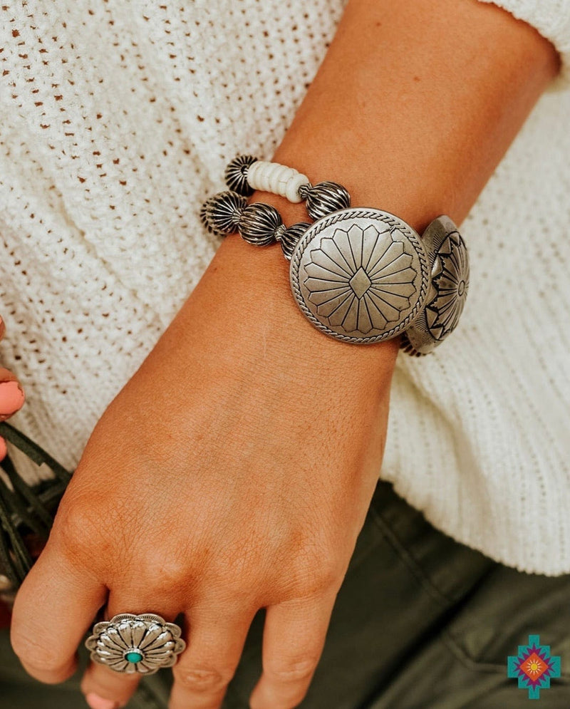 Shop Envi Me Bracelets The Silver Sachina Concho Bracelet