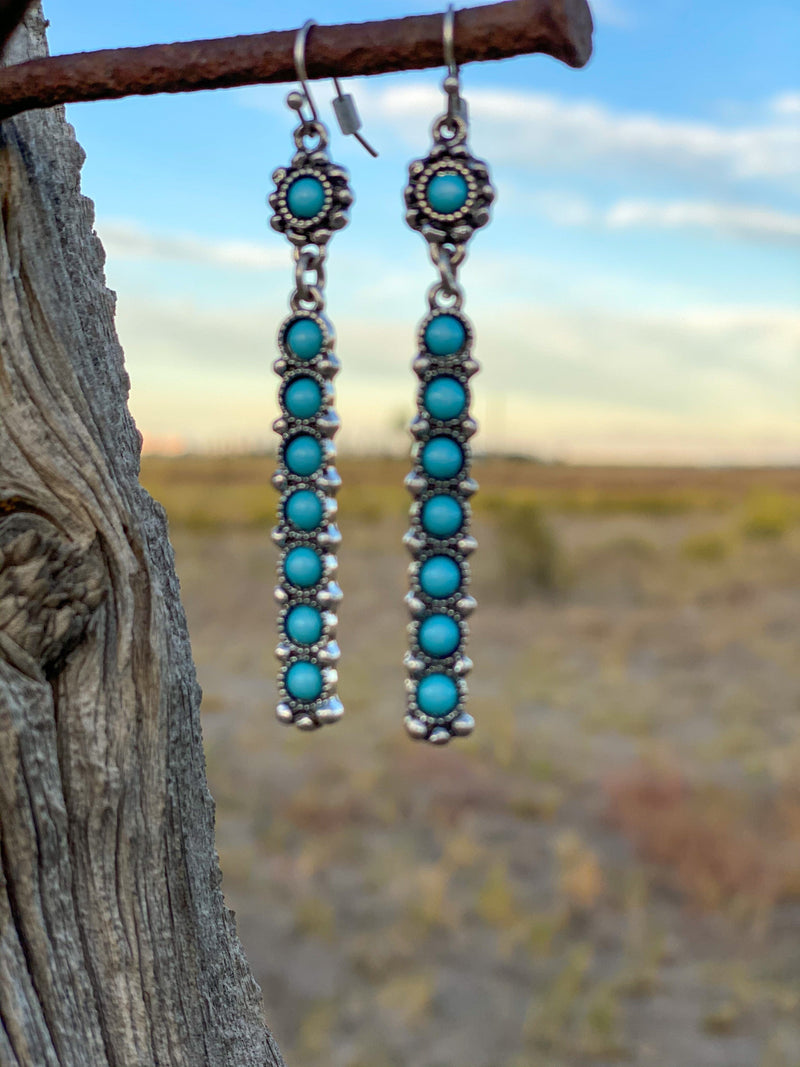 Shop Envi Me Earrings The Silver Turquoise Southwest Drop Earrings