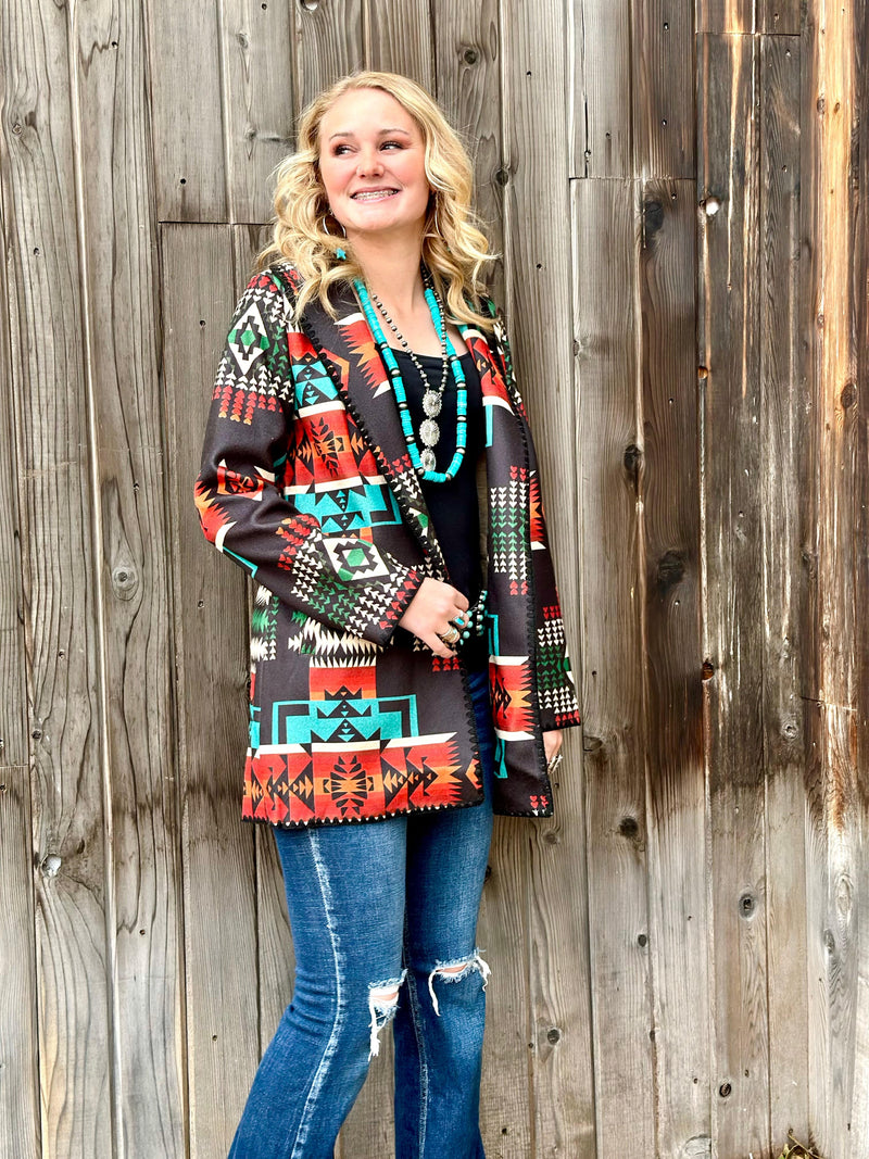 R Cinco RAnch New arrivals The South of Abilene Aztec Coat