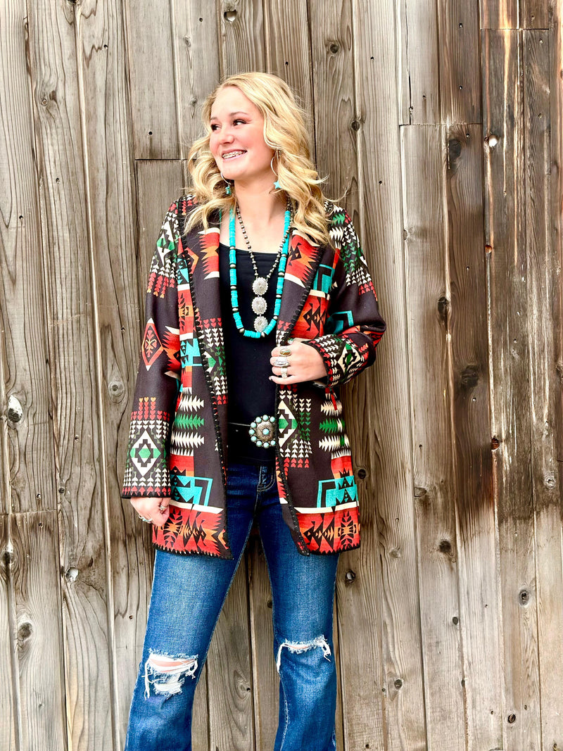 R Cinco RAnch New arrivals The South of Abilene Aztec Coat
