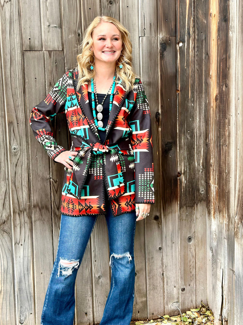 R Cinco RAnch New arrivals The South of Abilene Aztec Coat