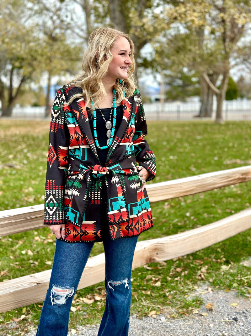R Cinco RAnch New arrivals The South of Abilene Aztec Coat