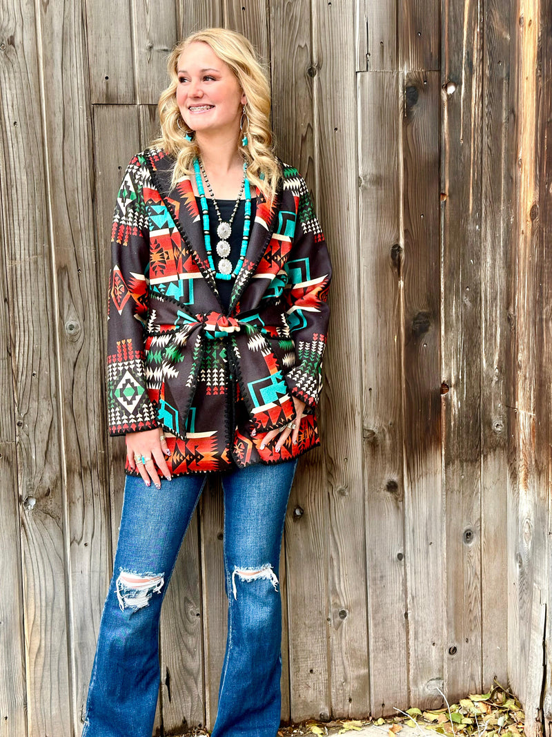 R Cinco RAnch New arrivals The South of Abilene Aztec Coat