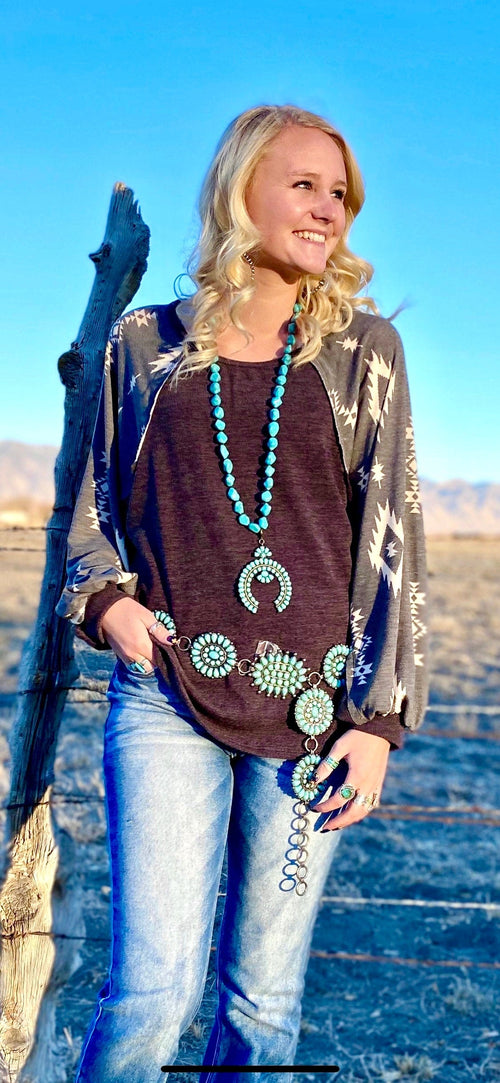 Shop Envi Me Tops and Tunics The South of Rio Aztec Pullover