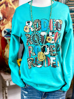Shop Envi Me Tops and Tunics The South Of Spring Rodeo Sweatshirt