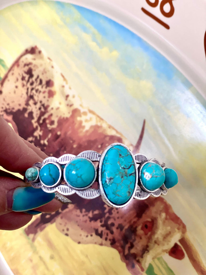 Shop Envi Me Bracelets The Southwest Classic Triple Turquoise Cuff Bracelet