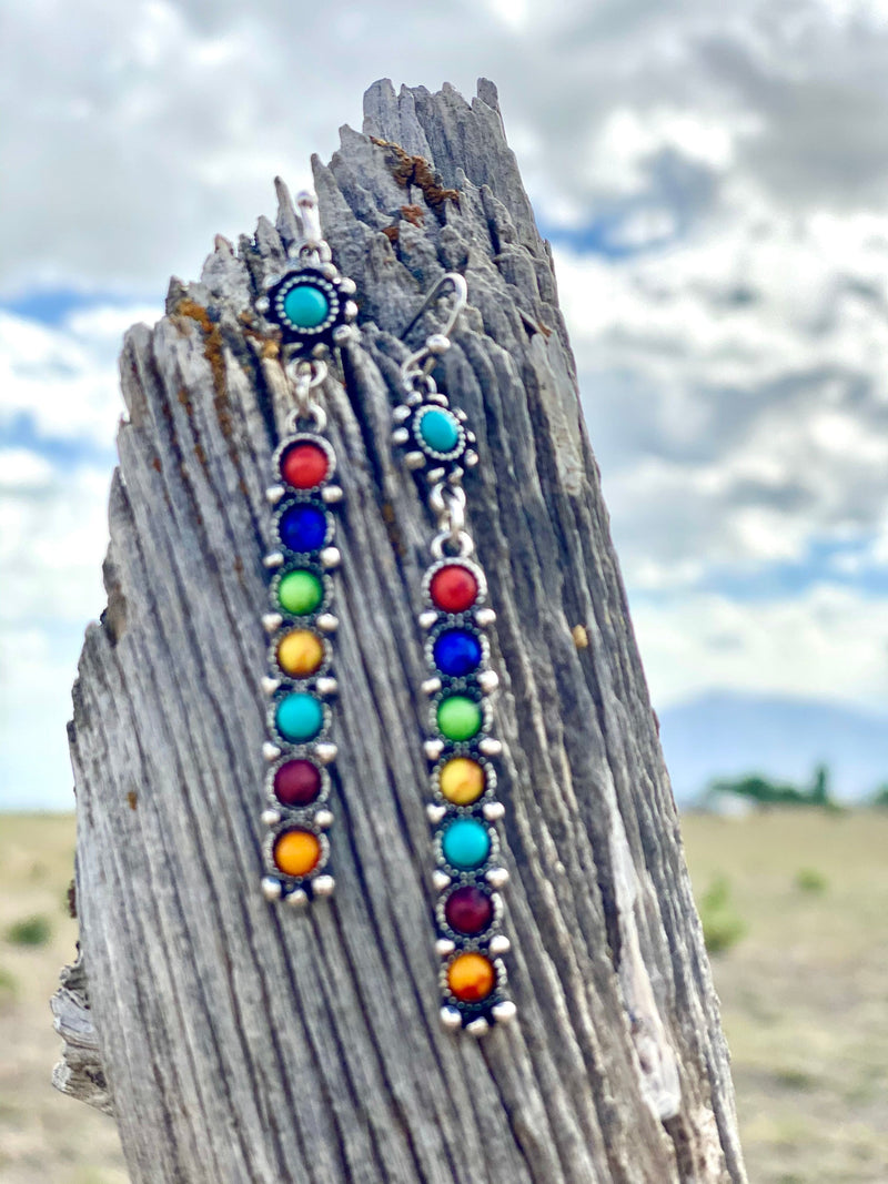 Shop Envi Me Earrings The Southwest Drop Multi Stone Earrings