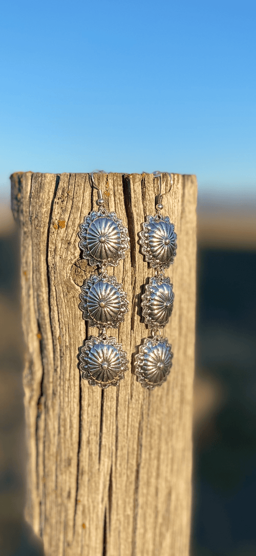 Shop Envi Me Earrings The Southwest Vintage Triple Concho Earrings