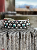 Shop Envi Me Bracelets Silver & Turquoise The Spearfish Sterling Silver & Real Turquoise Southwest Cuff Bracelet