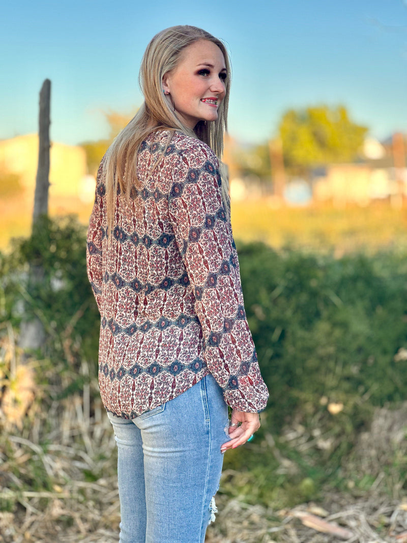 pretty floral top