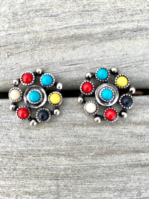 Shop Envi Me Earrings The Spring Multi Color Stud Earring