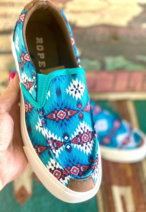 Roper Footwear The Spring Roper Aztec Slip On Tennie