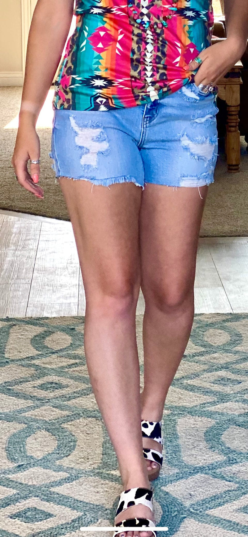 Shop Envi Me The Spring's Best Judy Blue Distressed Denim Shorts