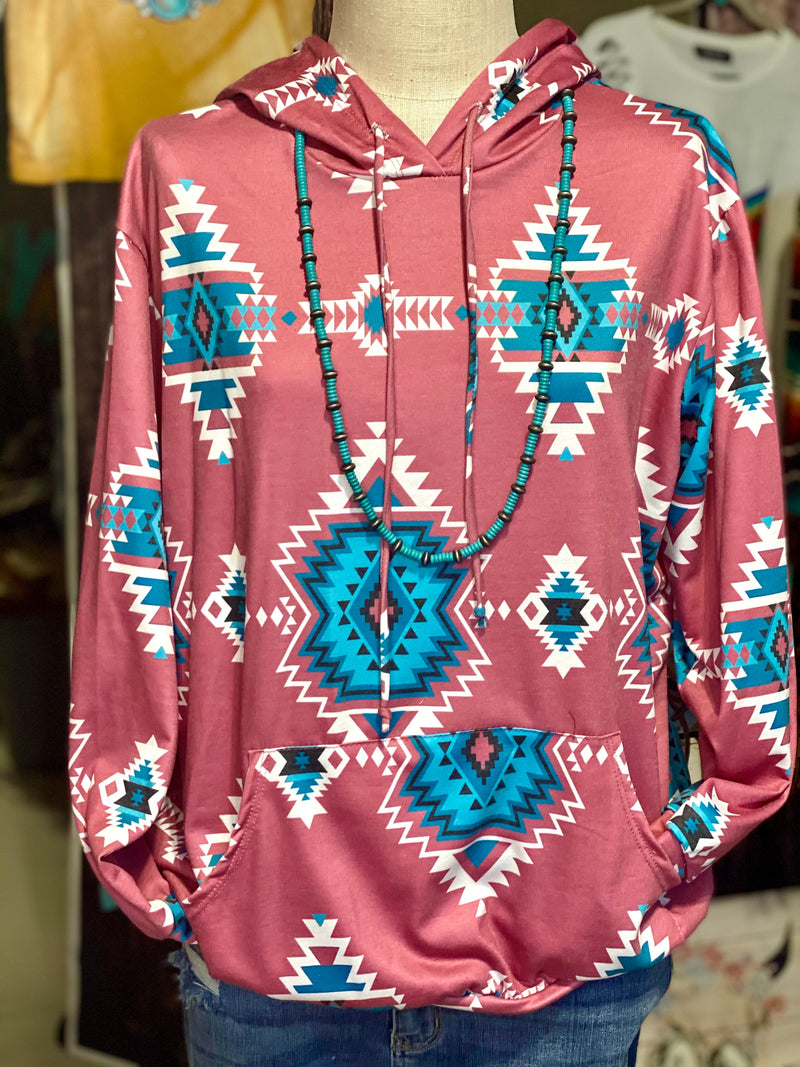 Shop Envi Me Tops and Tunics The Spring Santa Pueblo Hoodie Top
