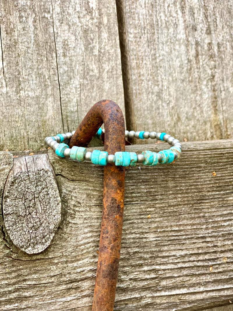 Shop Envi Me Bracelets The Spring Turquoise Bead Stretchy Bracelet