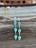 Shop Envi Me Earrings Turquoise The Sterling Silver & Real Turquoise Drop Earring