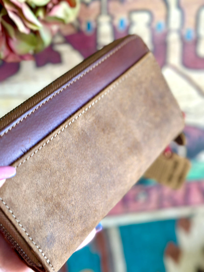 Shop Envi Me Accessories Brown The STS Cowhide & Leather Chelsea Organizer Wallet