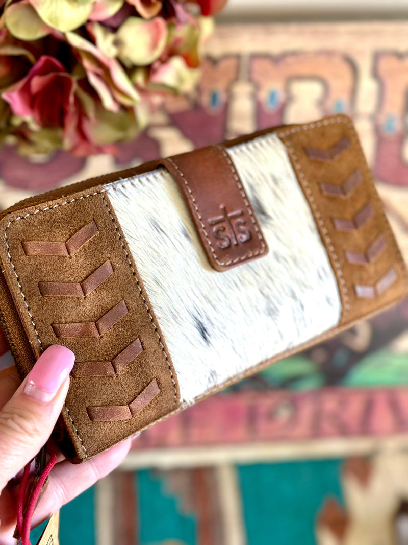 Shop Envi Me Accessories Brown The STS Cowhide & Leather Chelsea Organizer Wallet