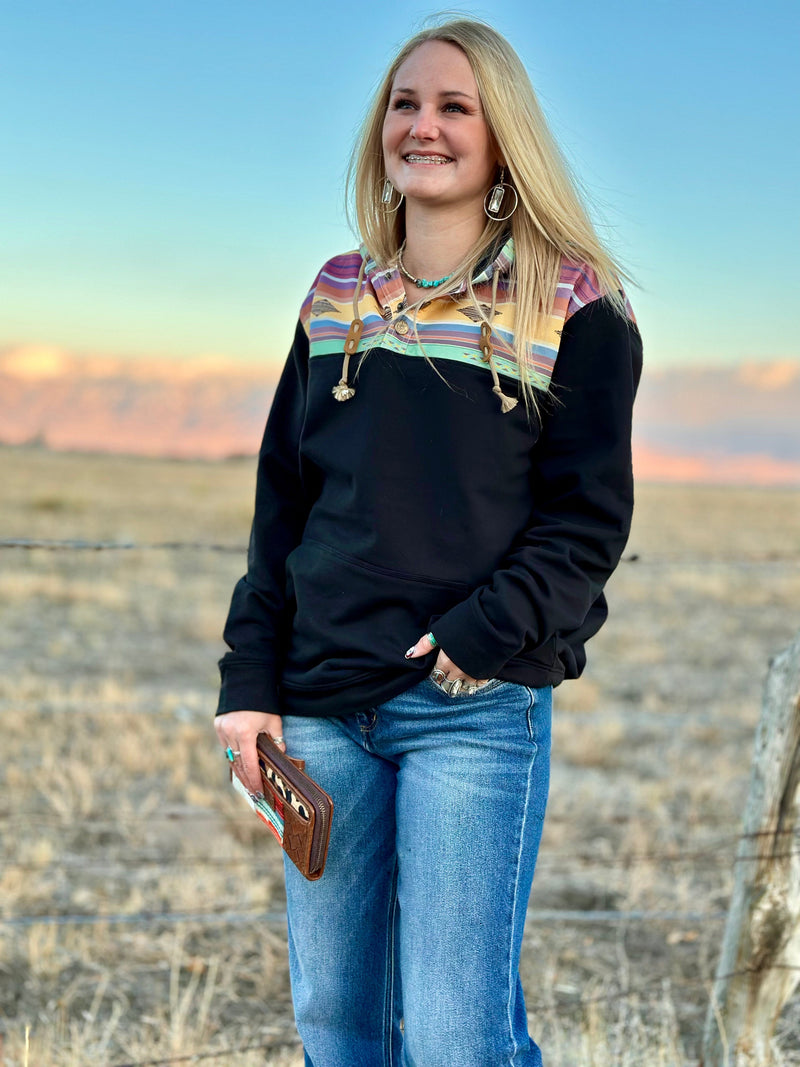 Shop Envi Me Cardigans and Kimonos The STS Ryland Black Sweatshirt