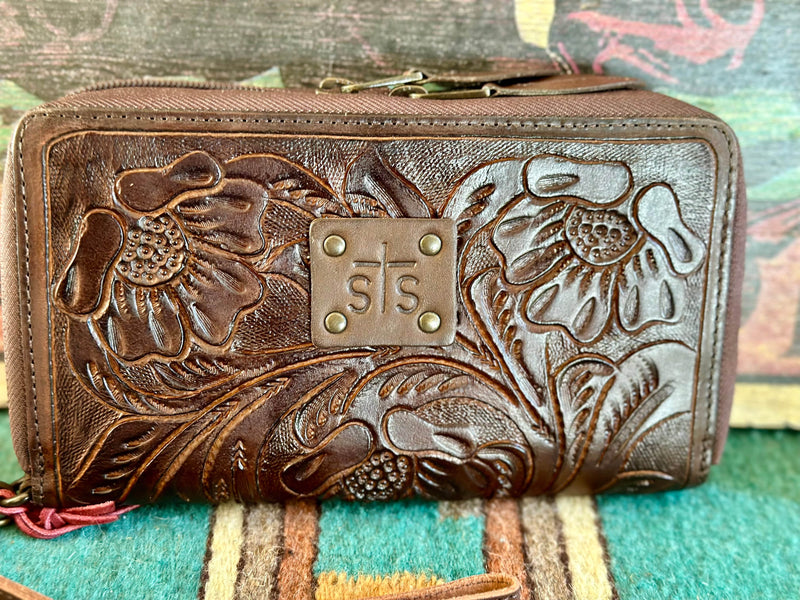 Shop Envi Me Accessories The STS Westward Tooled Leather Organizer Wallet