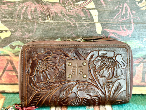 Shop Envi Me Accessories The STS Westward Tooled Leather Organizer Wallet