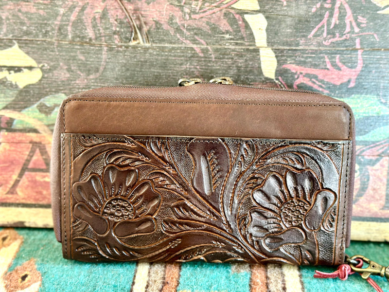 Shop Envi Me Accessories The STS Westward Tooled Leather Organizer Wallet
